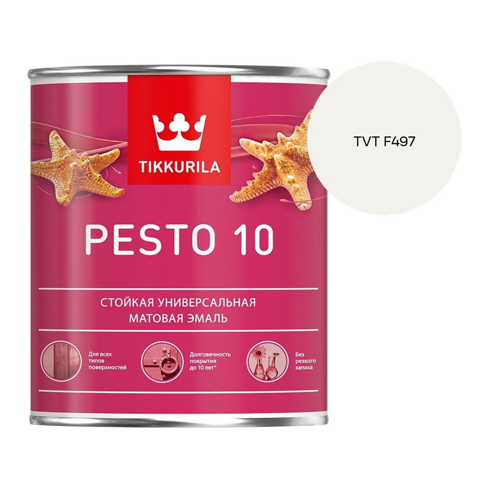 Изображение товара Краска Tikkurila PESTO 10 A матовая 0,9л 700001164_TVT F497