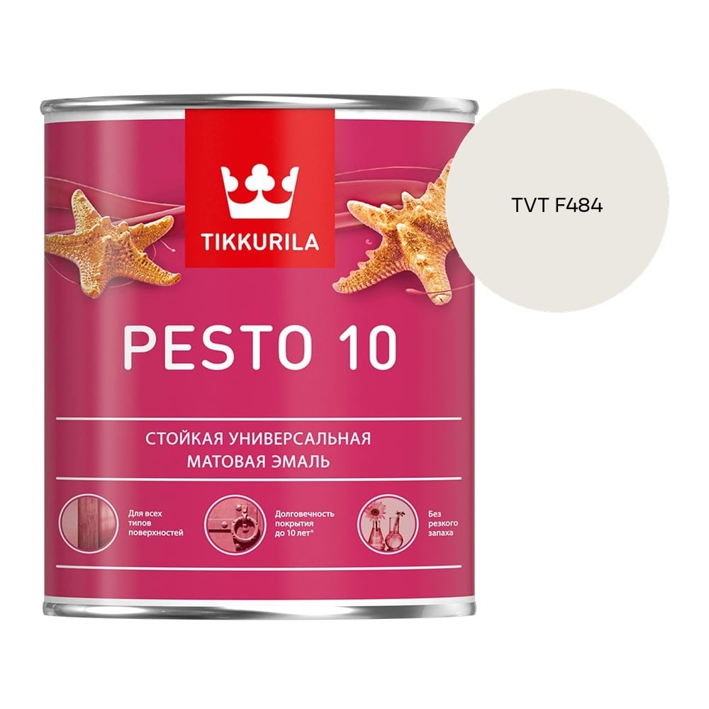 Изображение товара Краска Tikkurila PESTO 10 A матовая 0,9л 700001164_TVT F484