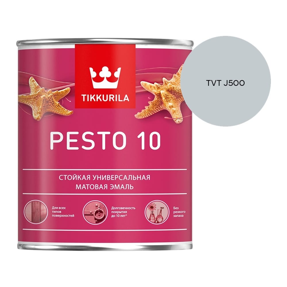 Изображение товара Краска Tikkurila PESTO 10 A матовая 0,9л 700001164_TVT J500