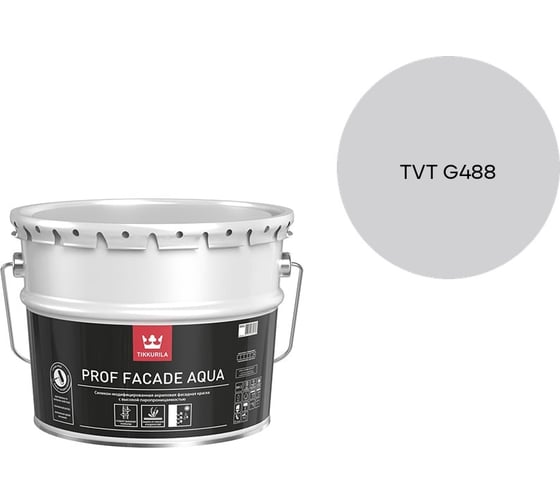 Изображение товара Краска фасадная Tikkurila PROF FACADE AQUA MRA 9л 700001153_TVT G488