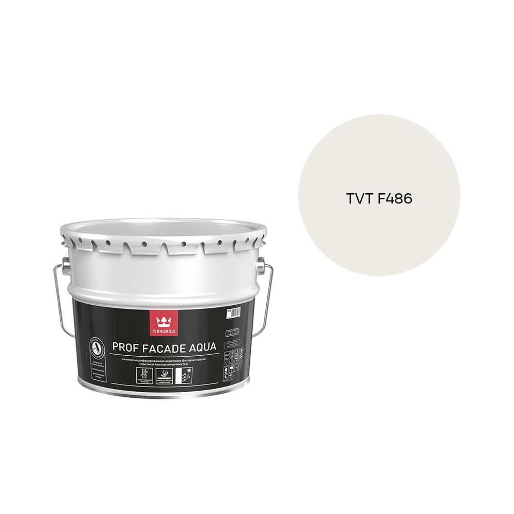 Изображение товара Краска фасадная Tikkurila PROF FACADE AQUA MRA 9л 700001153_TVT F486