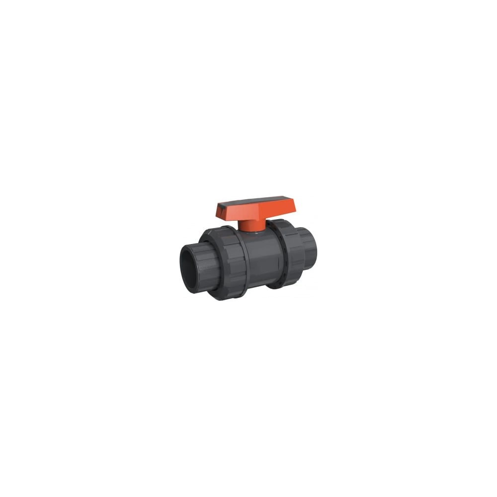 Кран шаровой ПВХ ERA 40, под клей, PTFE/EPDM, Китай UTB01 ХСК0004П