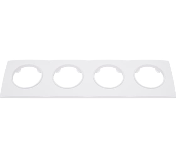 Изображение товара Рамка Bylectrica 4-х местная, серия ПРОВАНС квадрат, белый ЮЛИГ.735212.502