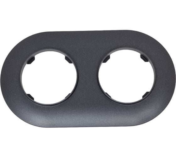 Изображение товара Рамка Bylectrica 2-х местная, серия ПРОВАНС круг, ЮЛИГ.735212.499 графит