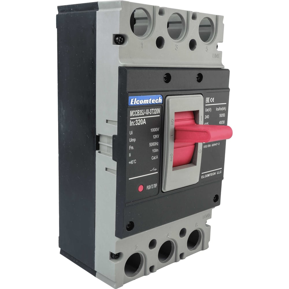 Автоматический выключатель в литом корпусе ELCOMTECH MCCB35J-40-3T320N УТ-00039958