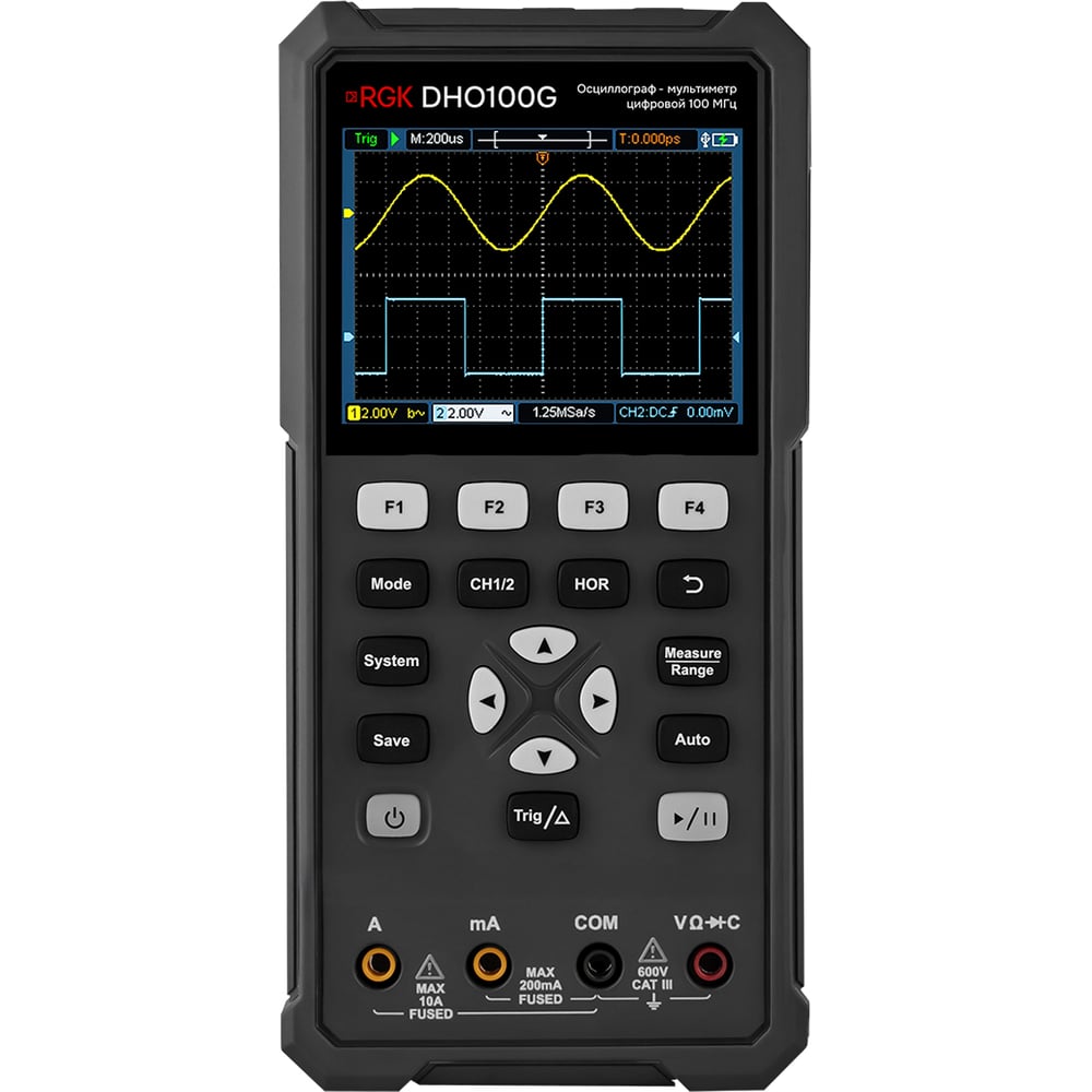 Изображение товара Осциллограф - мультиметр RGK DHO100G с поверкой 702667 Изображение товара Осциллограф - мультиметр RGK DHO100G с поверкой 702667