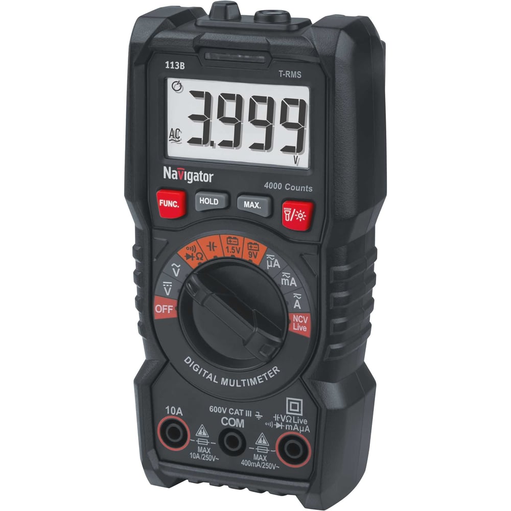 Мультиметр Navigator 95 766 NMT-Mm-113B, True RMS, Авто выбор значений 95766