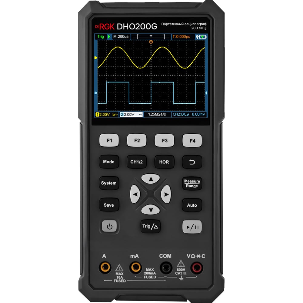 Изображение товара Осциллограф - мультиметр RGK DHO200G с поверкой 702681