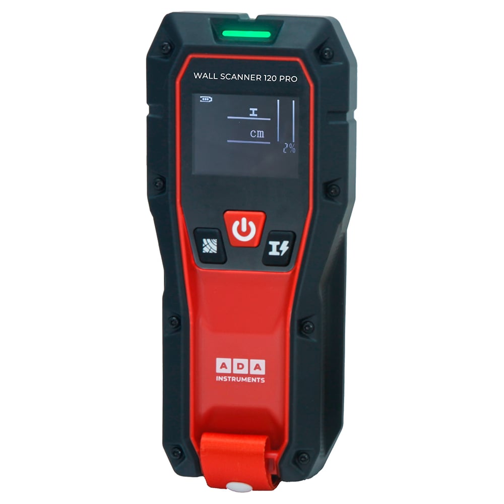 Детектор металла ADA проводки и дерева WALL SCANNER 120 PRO А00788