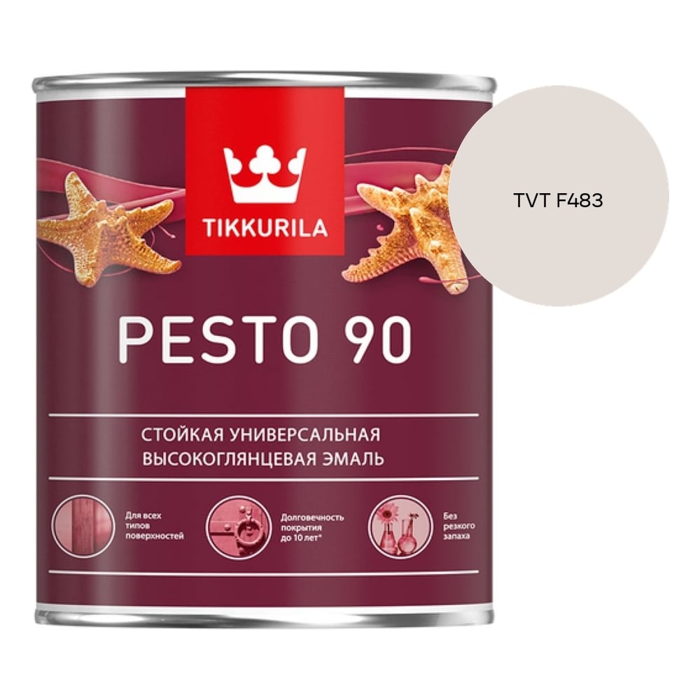 Изображение товара Эмаль Tikkurila PESTO 90 A в/гл 0,9л 700001076_TVT F483 Изображение товара Эмаль Tikkurila PESTO 90 A в/гл 0,9л 700001076_TVT F483