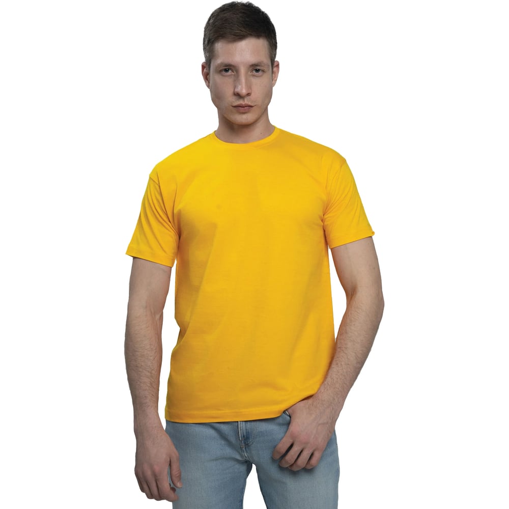 Футболка мужская MODERN 155г, О-ворот, светло-желтый, 2XL 100018-2XL