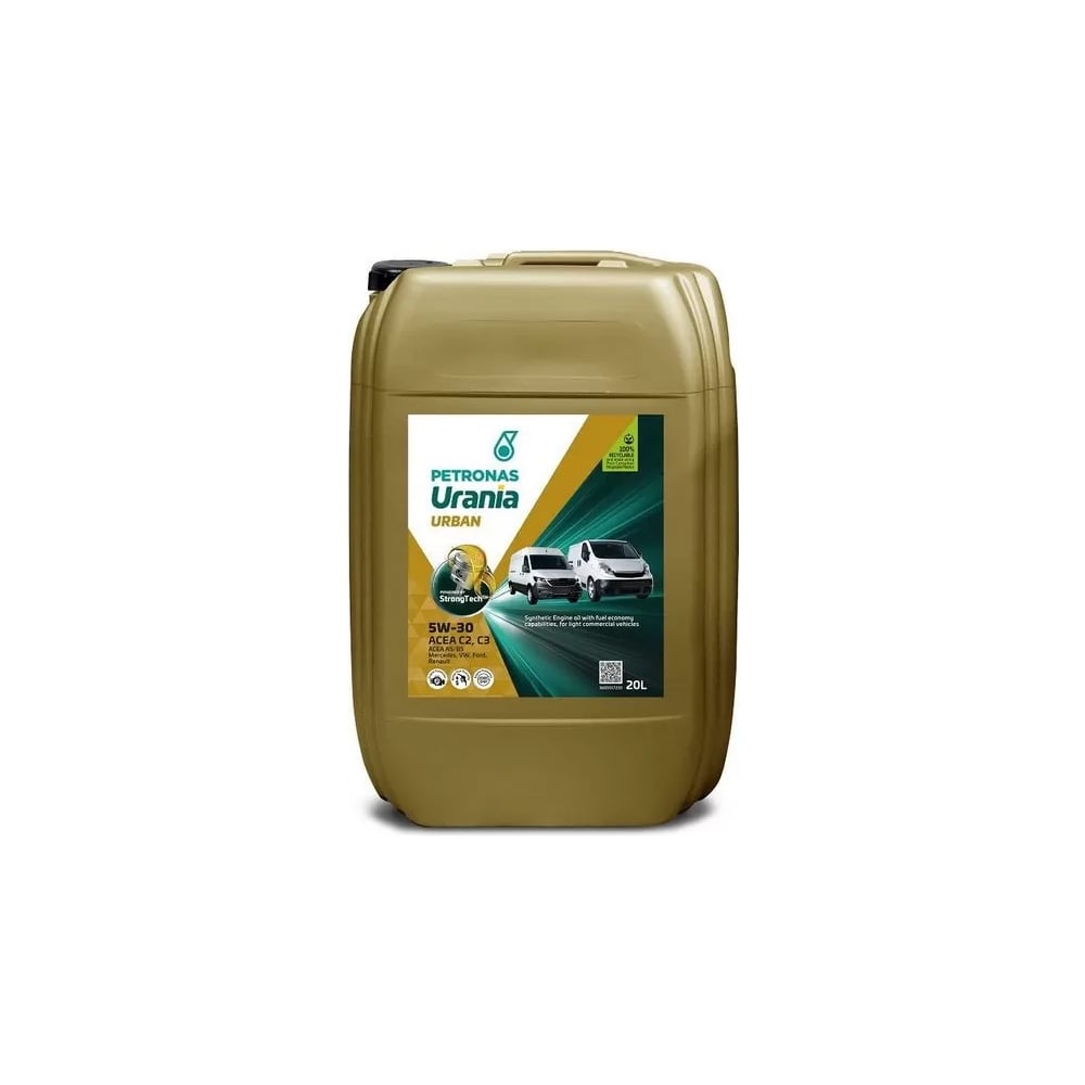 Изображение товара Моторное масло PETRONAS URANIA URBAN 5W-30 синт. 20 л. API A5/B5, С2, С3 88043R41EU Изображение товара Моторное масло PETRONAS URANIA URBAN 5W-30 синт. 20 л. API A5/B5, С2, С3 88043R41EU
