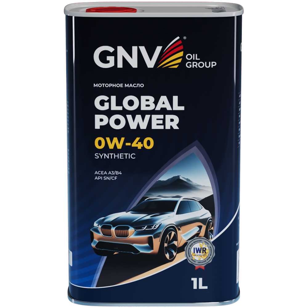 Изображение товара Моторное масло GNV Global Power 0W-40 Synthetic API SN/CF ACEA A3/B4, 1 л GGP1M11064010130040001