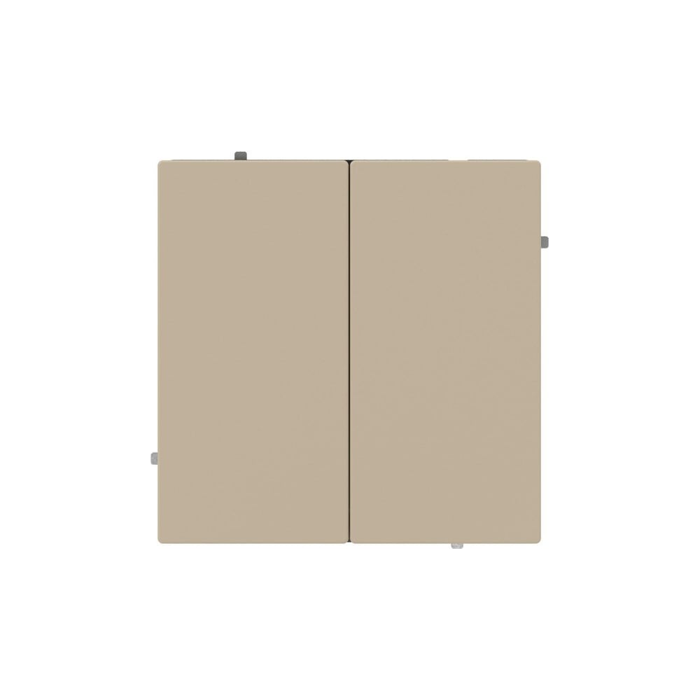 Кнопка двухклавишная в стену DKC KANT кремовый матовый, 1 шт 7015154DIY
