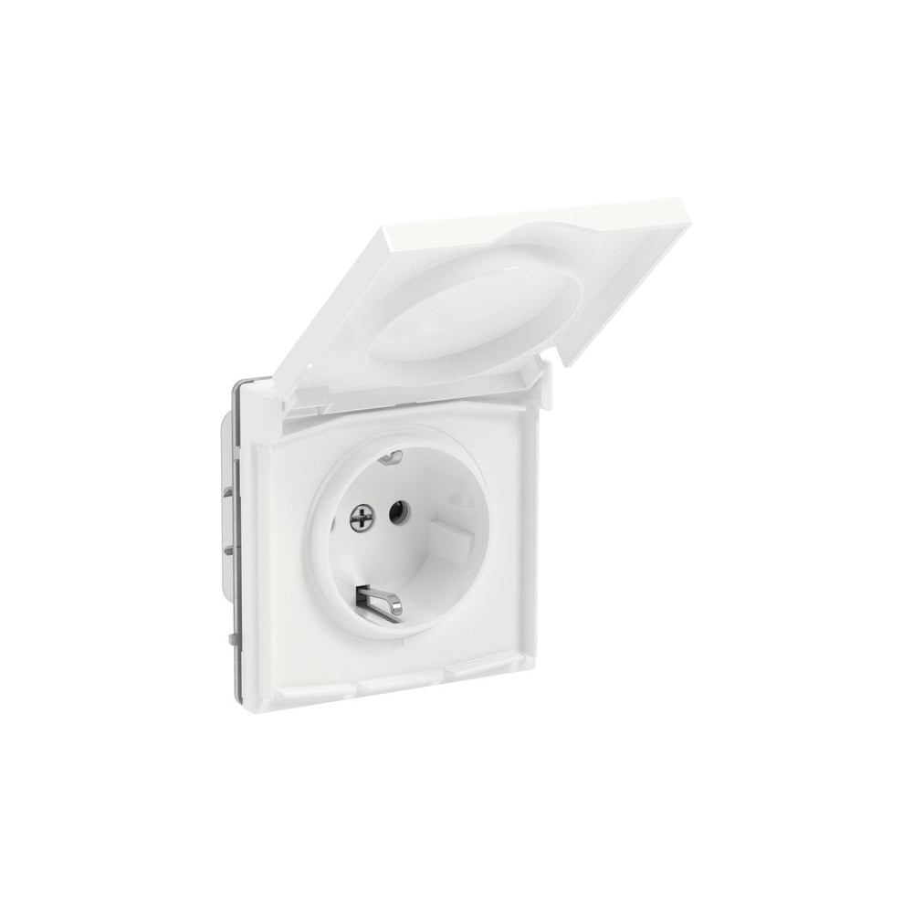 Розетка силовая DKC KANT IP44 белый глянцевый, 1 шт 7000013DIY
