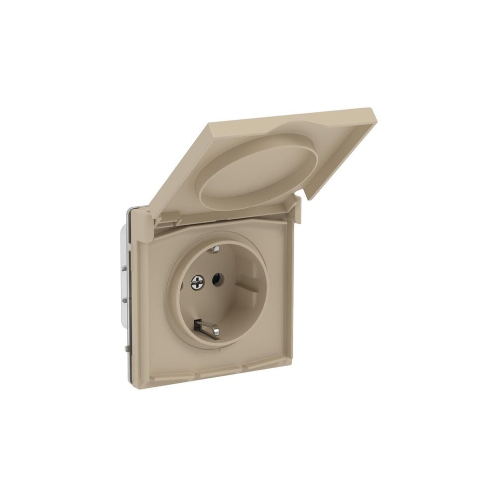 Розетка силовая DKC KANT IP44 кремовый матовый, 1 шт 7015013DIY