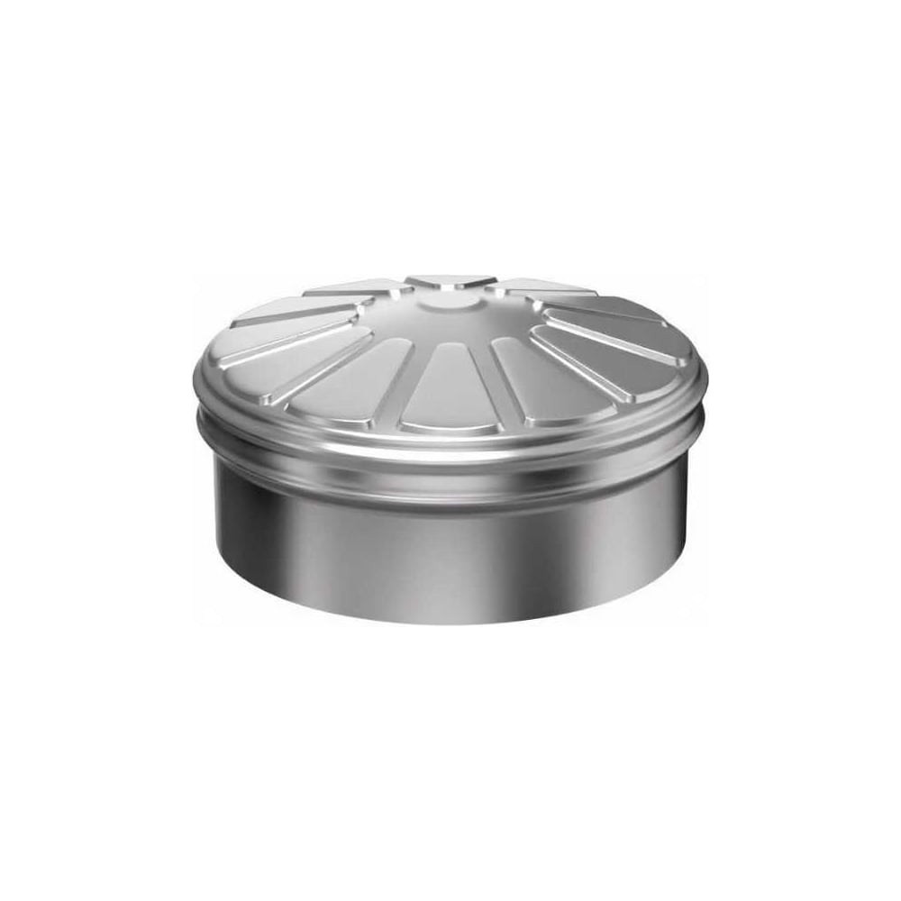 Заглушка тройника МЕТАЛЛИК и КО с к/о 210; AISI 430 0.50 (ВН.) (RAL 9005) терм./о О0000175071