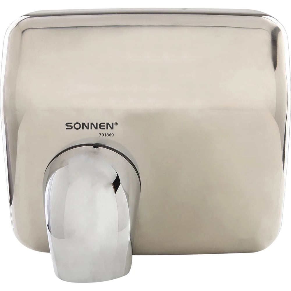 Сушилка для рук SONNEN HSD-A9019, 2300 Вт, антивандальная, 80 м/с, нержавеющая сталь, 701869