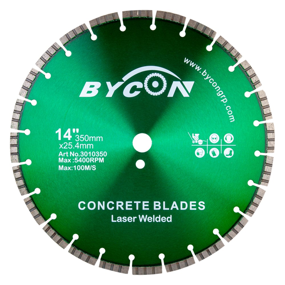 Диск алмазный отрезной BYCON сегментный турбо (PRO, железобетон, гранит) 125 х 1.4 х 22.23 мм 3010125