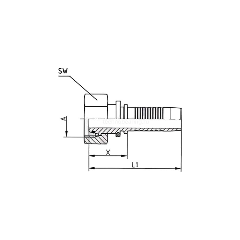 Фитинг TITAN LOCK DN 06 DKOL (Ш) M14X1.5, 5 шт., TL-DKOL06M14X1.5_5