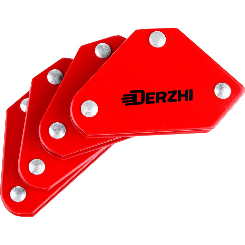 Набор фиксаторов магнитных DERZHI 4шт 2 9LBS 45/90/135 град., для сварочных работ Derzhi 866010