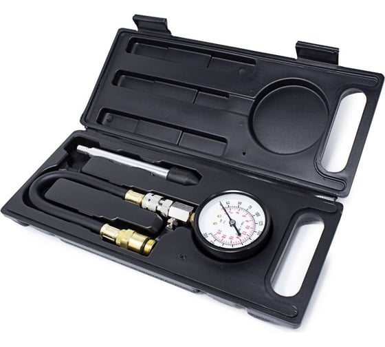 Изображение товара Индикатор компрессии бензинового двигателя Forcekraft Profi FK-903G7 3 предмета, в кейсе 50491