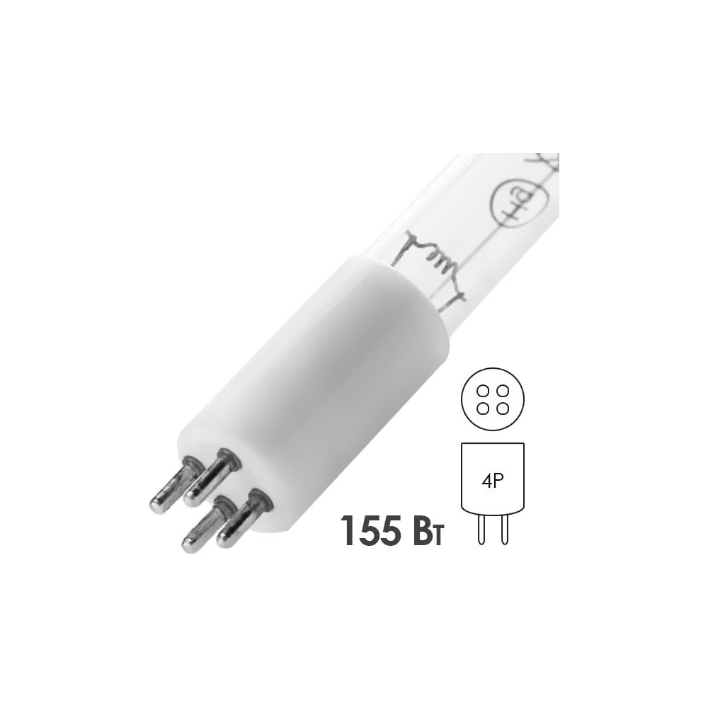 Изображение товара Лампа бактерицидная LightBest GPHO 1554T5L/4P 155W 0,8A (TUV 64W T5 HO 4P-SE) 700709083