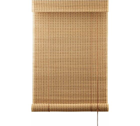 Изображение товара Рулонная штора ПраймДекор Фолк бамбук, 100x160 см 15100036