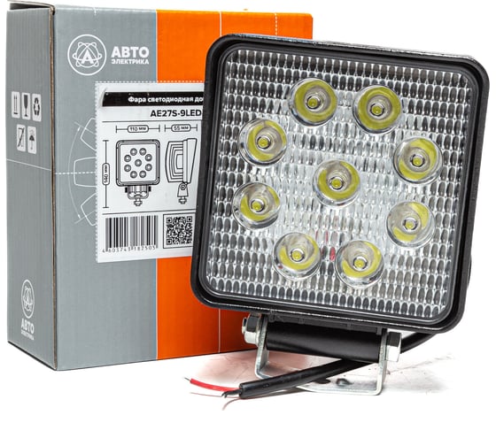 Изображение товара Фара Автоэлектрика дополнительная квадратная 09.1882