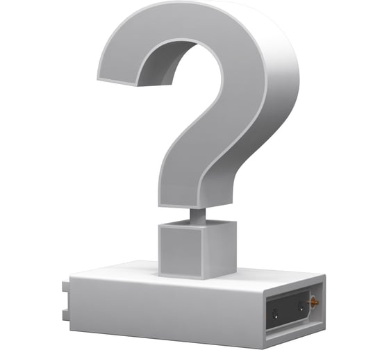 Изображение товара Светодиодный символ ? ABCMIX магнитное соединение, 100 мм ABCMIX-?-100-magnetic