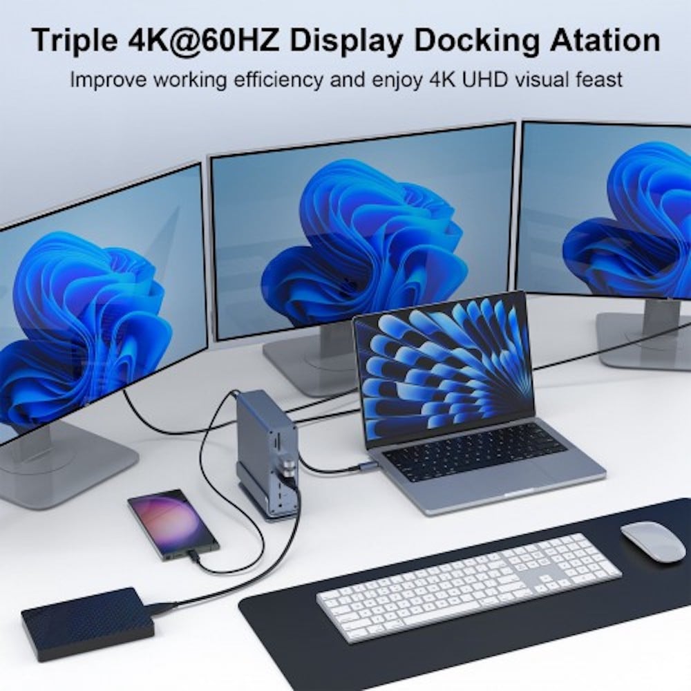 Изображение товара Док станция KS-is USB Type C 16 в 1 KS-912 Изображение товара Док станция KS-is USB Type C 16 в 1 KS-912