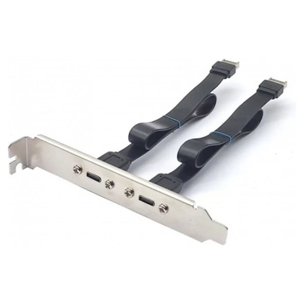 Планка выносная полнопрофильная KS-is USB-C x 2 10Gbps KS-882