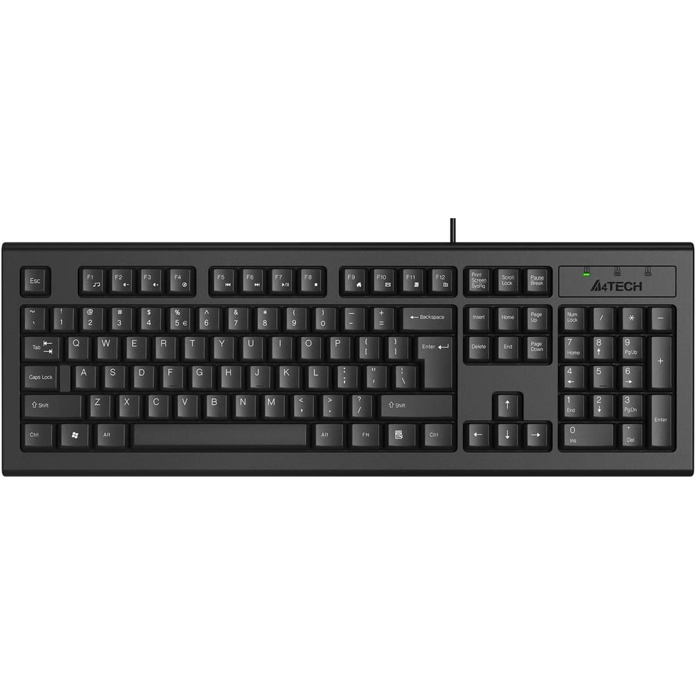 Изображение товара Клавиатура A4TECH KR-85 черный USB каб.:1.5м 570125 Изображение товара Клавиатура A4TECH KR-85 черный USB каб.:1.5м 570125
