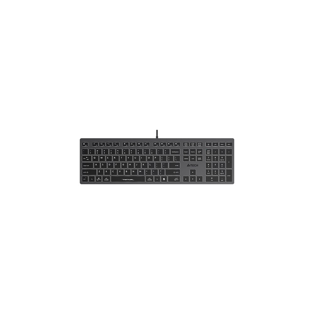 Изображение товара Клавиатура A4TECH FX60H серый USB slim LED (FX60H GREY/WHITE) каб.:1.5м 1787693 Изображение товара Клавиатура A4TECH FX60H серый USB slim LED (FX60H GREY/WHITE) каб.:1.5м 1787693