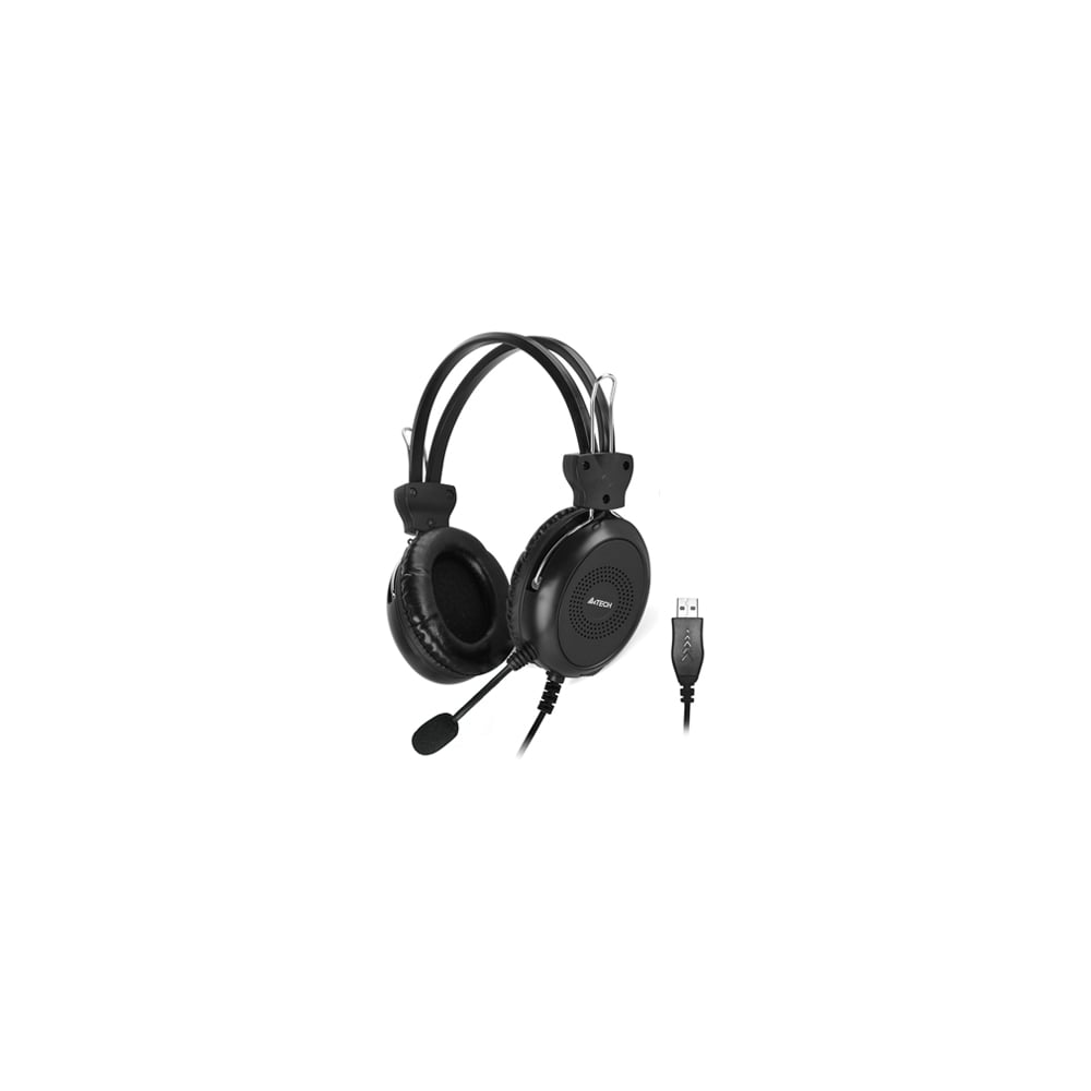 Изображение товара Наушники с микрофоном A4TECH HU-30 черный 2м накладные USB 1379903 Изображение товара Наушники с микрофоном A4TECH HU-30 черный 2м накладные USB 1379903