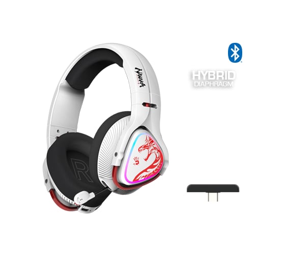 Изображение товара Наушники с микрофоном A4TECH Bloody MR720 черный мониторные BT/Radio (MR720 BLACK) 1925261