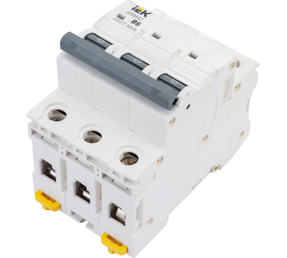 Изображение товара Автоматический выключатель IEK M06N 3P B 6А AR-M06N-3-B006