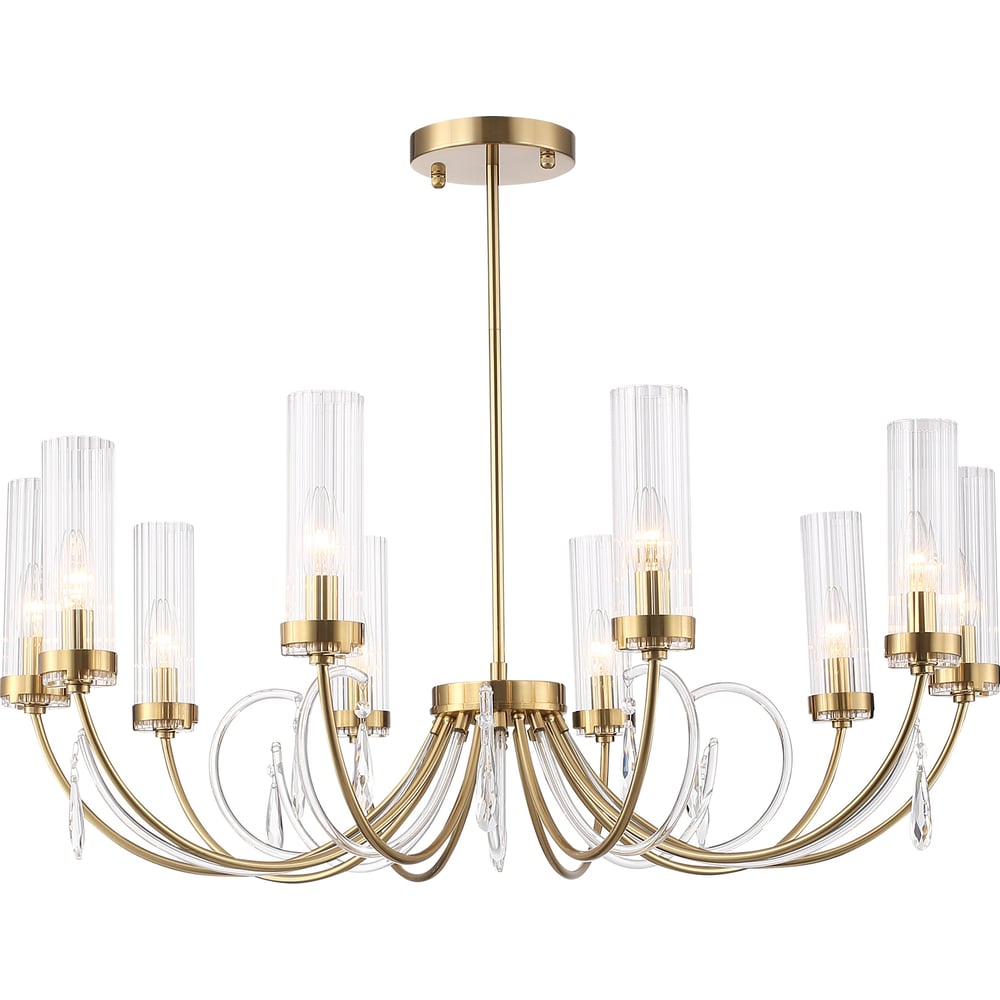 Изображение товара Люстра подвесная ST Luce Латунь/Латунь, прозрачный E14 10*40W SL1400.303.10