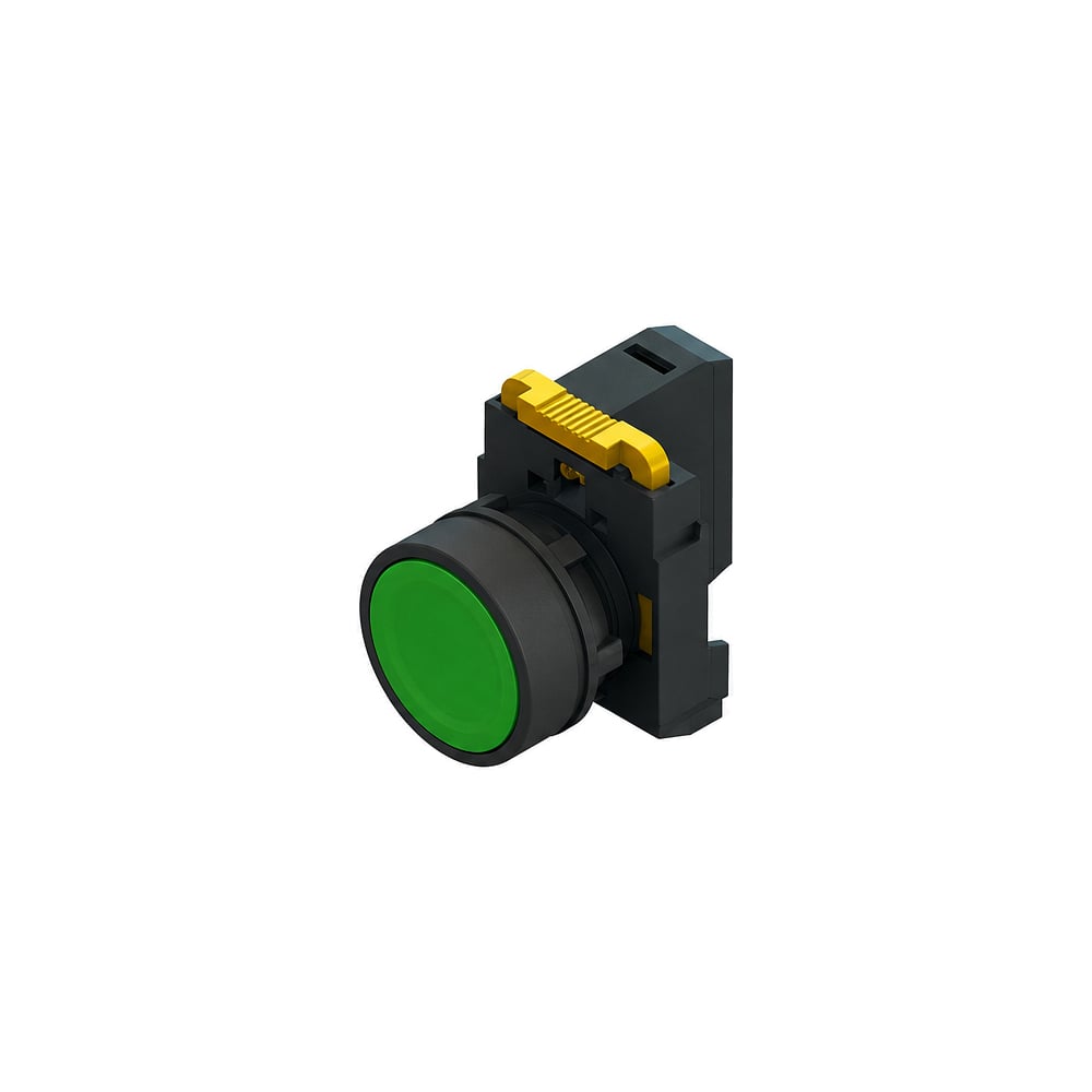 Кнопка EKF SB-27 плоская без фиксации c подсветкой 220V AC 1NO желтая IP65 SB-2710-Y-A2
