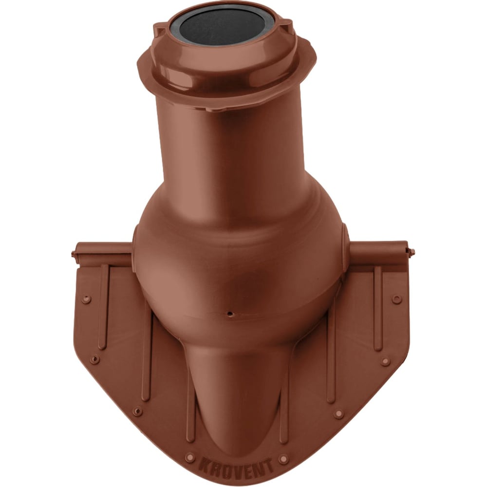 Выход канализации коньковый KROVENT Pipe-Cone 125/100 красно-коричневый 836284