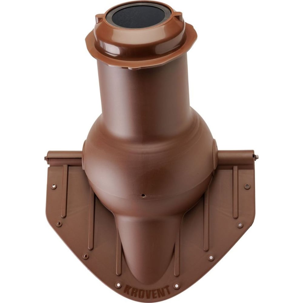 Выход канализации коньковый KROVENT Pipe-Cone 125/100 коричневый 836283