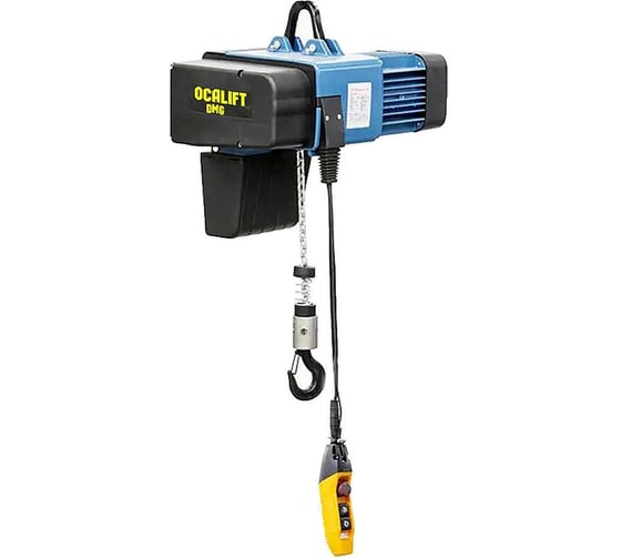 Изображение товара Таль электрическая цепная OCALIFT ТЭЦ DMG 2501D 250кг 6м 8/2м/мин, стационарная 380в dmg02501dn6m