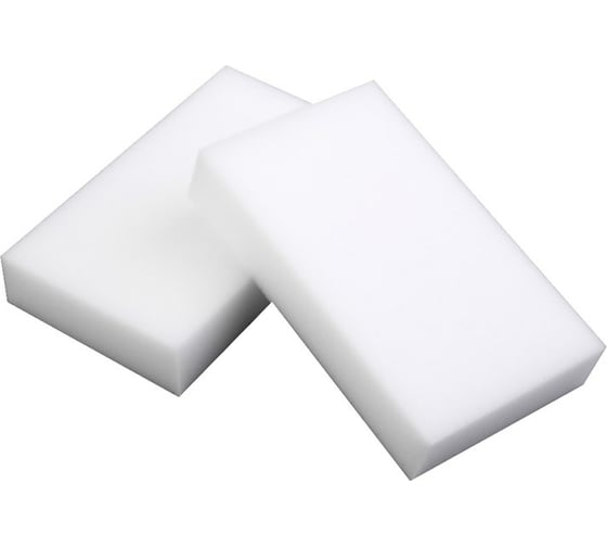 Изображение товара Меламиновая чудо-губка РемоКолор очищающая, 100x60x20 мм, 2шт. 20-6-109