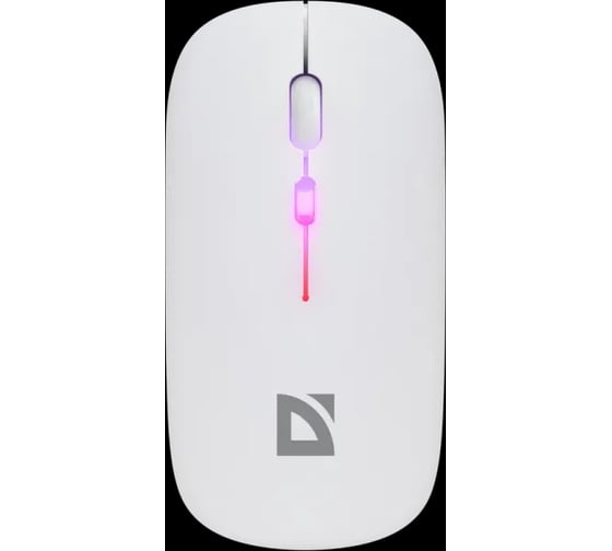 Изображение товара Беспроводная оптическая мышь Defender Coda MB-261 белый, 2.4ГГц+BT, радужная, 300мАч 52262