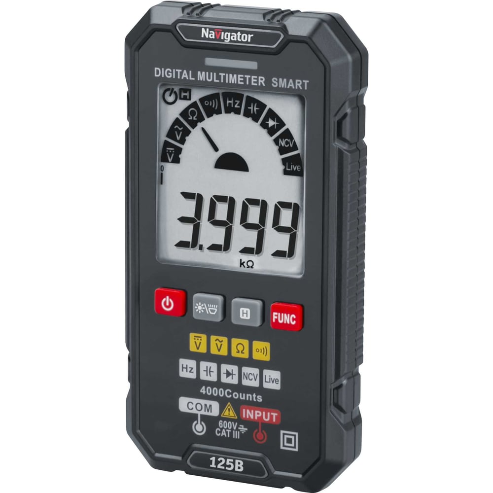 Мультиметр Navigator 95 769 NMT-Mm-125B, True RMS, Smart 95769