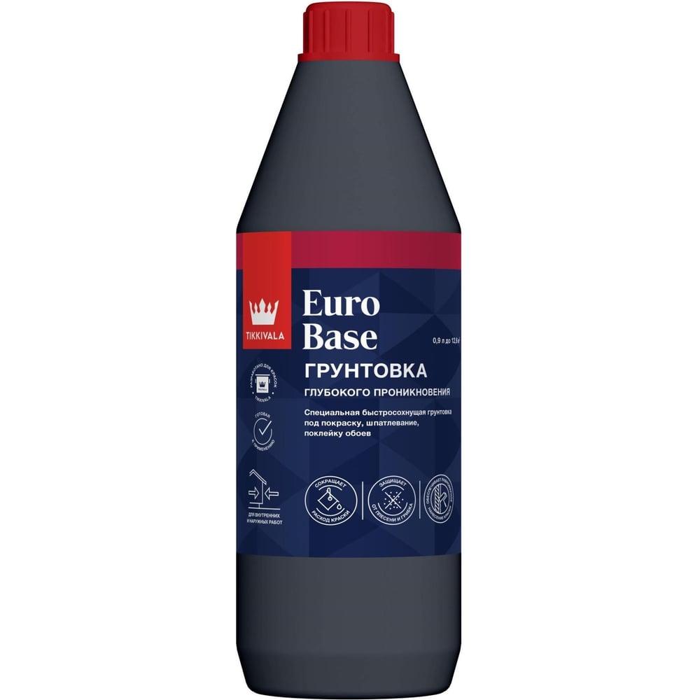 Изображение товара Грунтовка Tikkurila Euro Base 0,9L 700014701 Изображение товара Грунтовка Tikkurila Euro Base 0,9L 700014701