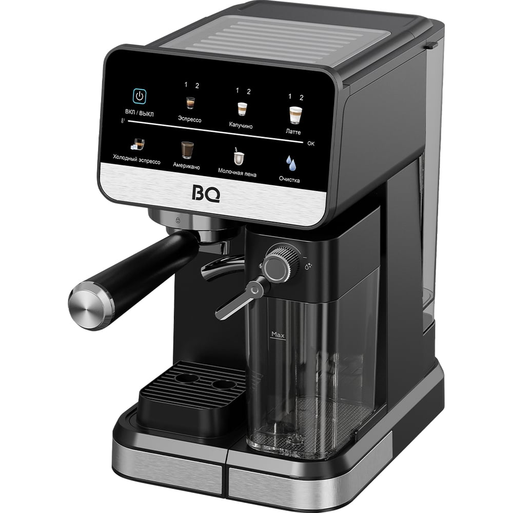 Изображение товара Кофеварка эспрессо BQ ECM1088A черно-стальная 86216186 Изображение товара Кофеварка эспрессо BQ ECM1088A черно-стальная 86216186