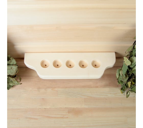 Изображение товара Полочка под масло Добропаровъ 5 отверстий, липа 1280135