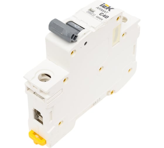 Изображение товара Автоматический выключатель IEK ARMAT M06N 1P C 40А AR-M06N-1-C040