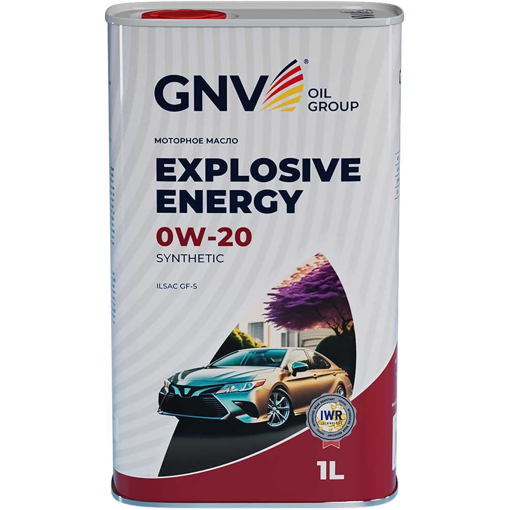 Изображение товара Масло моторное GNV Explosive Energy 0W-20 Synthetic API SN/CF ILSAC GF-5, 1 л GEE1M10453040120020001